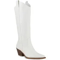 VAN HILL Damen Leicht Gefütterte Cowboystiefel Stiefel Stickereien Schuhe