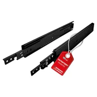 SOTech Schwerlastauszug KV2-100-H53-1200 EH 1200 mm, Schwarz 100 kg VarioSlide Einhandverriegelung - Schwarz