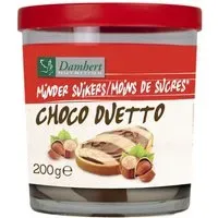 Damhert Moins de Sucres Choco Duetto Chocolat 200 g