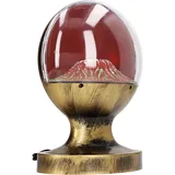 Lavalampe, Vulkan Lampe, Vulkan-Lava-Landschaftslampe, Lebensechte Lichtoberflächenstruktur, Vulkan-Lava-Lampe, Handwerkskunst Wissenschaftliches Warmes Licht für Zuhause