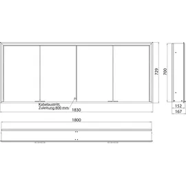 EMCO prime 3 180 cm grau