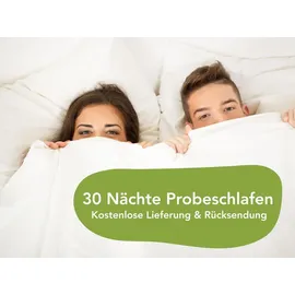 tb furniture Duo Matratzentopper H2/H3 90 x 200 cm weiß