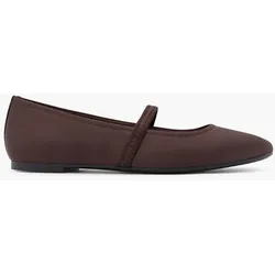 Mary Jane Ballerina - Damen - kaffee