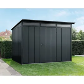 EcoStar Gerätehaus Elegant-P Typ 3 3,13 x 2,83 x 2,32 m anthrazitgrau Standardtür