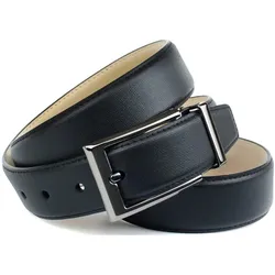 Ledergürtel ANTHONI CROWN, Damen, Gr. 100, schwarz, Leder, unifarben, Gürtel, mit glänzender Dornschnalle
