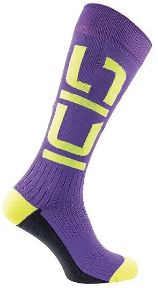 Sidi Off Sprint Lange Socken - Violet / Yellow - EU 43-47