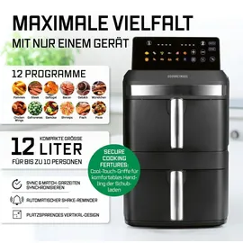 GOURMETmaxx FryUp XL Heißluftfritteuse schwarz