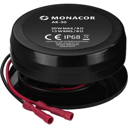 Monacor ExciterLautsprecher, Einbaulautsprecher, Schwarz
