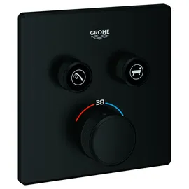 Grohe Grohtherm Smartcontrol Duschthermostat eckig für 2 Verbraucher matt black 291242430