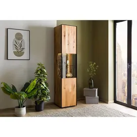 MASSIVMOEBEL24.DE Vitrine STARNBERG 43 x 45 x 200 cm Beige