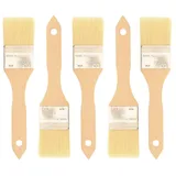 teemando® 5 X Haushaltspinsel, flach, 22,5 cm, 2 Zoll breiter Backpinsel mit Naturborsten