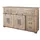 Massivmoebel24 Sideboard 150 x 90 x 45 cm Beige / Weiß