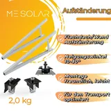 Flachdach/Wand Aufständerung für PV-Module, verstellbar Neigungswinkel 10-300