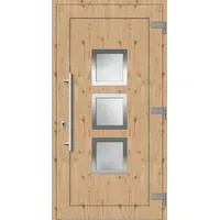 Kunststoff Haustür nach Maß "LORELEY" 71 mm Kiefer holzähnlich außen öffnend DIN rechts