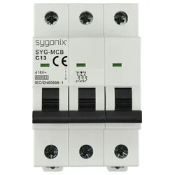 Sygonix SY-6441082 SYG-MCB 3P/C13/6KA Leitungsschutzschalter 3polig 13 A 415 V/AC