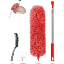 luxuskollektion Staubwedel Teleskopstange 240 cm Rot 4