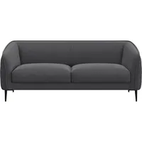 FLEXLUX 2,5-Sitzer Belle Designsofa, Couch, bequem durch Kaltschaum im Sitz, Skandinavisches Design, In hochwertiger Verarbeitung grau
