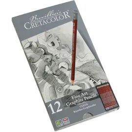 CRETACOLOR CLEOS Fine Art Graphit 12 St. grau