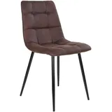 VCM ebuy24 Stuhl, Braun, Holzwerkstoff, 1-Sitzer, 44x86x55 cm, Esszimmer, Stühle, Esszimmerstühle, Vierfußstühle