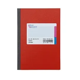 KÖNIG & EBHARDT Kladde 8616271 DIN A6 kariert rot
