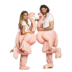 Boland Kostüm Flamingo Reiter, Der Pretty Flamingo für Mann und Frau rosa