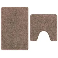 VidaXL Badematten-Set Braun 5000 x 20 cm