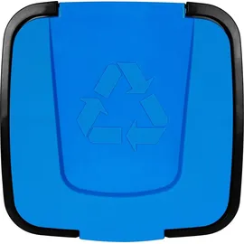 Centi Abfalltonne Recycling 50 l Schwarz