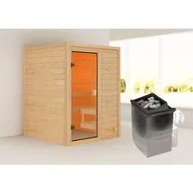 Karibu Sandra inkl. 9 kW Ofen + int. Steuerung