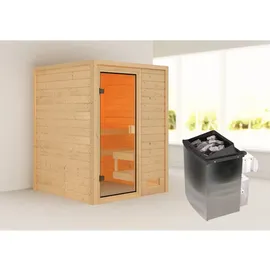 Karibu Sandra inkl. 9 kW Ofen + int. Steuerung