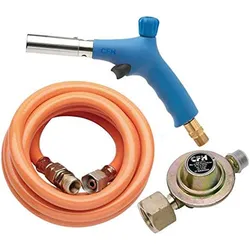 CFH Handlötgerät inkl. 1,5m Gasschlauch, Druckregler, 3m Gasschlauch Set PZ 2000...