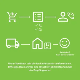 GAH Alberts Alberts Maschendrahtzaun Komplettset zum Einbetonieren, Grün, 125 cm hoch, 15 m lang