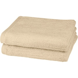 ROSS Handtuch »Premium«, (2 St.), beige