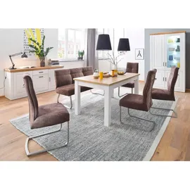 Lomadox Esszimmer-tisch Brasilia-05 Tischplatte in Grandson Oak & Gestell Pinie Aurelio - B/h/t: 160/77/90cm