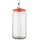 Alessi Lulà Glasbehälter orange/rot