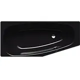 Kaldewei Mini Badewanne rechts 224634010701 157x75/50cm, Vollantislip, schwarz