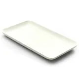 sier disposables Teller aus Zuckerrohr rechteckig 200 x 120 x 15 mm 40 St. Weiß
