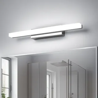 Yafido LED Spiegelleuchte Badleuchte 40CM Badlampe Spiegellampe Kaltweiß Badezimmer Lampe Wandleuchte 230V 9W 6000K Schrankleuchte 800 Lumen Nicht-dimmbar