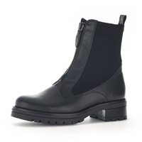 Gabor Damen Biker Boots, Frauen Stiefeletten,Wechselfußbett,Moderate Mehrweite (G),uebergangsschuhe,schwarz (Micro),38 EU / 5 UK - 38 EU