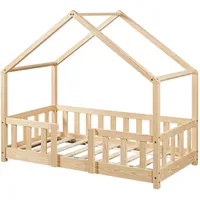 [en.casa] Kinderbett Treviolo 70 x 140 cm Kiefer naturbelassen beige