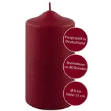 Fink Stumpenkerze 15 cm rot