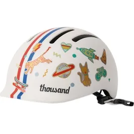 THOUSAND Junior Toddler Fahrradhelm, Speedway Creme, Unisize - Weiß