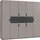 WIMEX Drehtürenschrank Digit 225 x 208 x 58 cm Grau