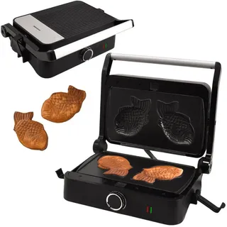 Syntrox Germany Küchenorganizer-Set Kombigerät Multifunktionsmaker mit Wechselplatten SM-1000W-Toledo Tai