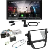 Kenwood DMX8021DABS Android Auto CarPlay Bluetooth Einbauset für Opel Mokka A