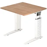 bümö Schreibtisch Nussbaum / Weiß