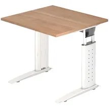 bümö Schreibtisch Nussbaum / Weiß