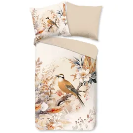 Muller Textil Gloria Blumen Beige 200 x 200 cm + 2 x 80 x 80 cm