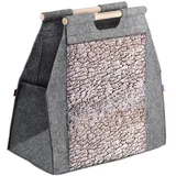Kadax Kaminholztasche Filz 0,50 m grau