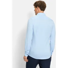 Olymp Businesshemd OLYMP No. Six 24/Seven super slim, Herren, Gr. 39, Normaler Arm, blau (hellblau), 92% Baumwolle, 8% Elasthan, Hemden,