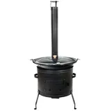 Grillplanet Gulaschkanone 39 cm schwarz